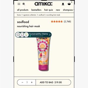 Amika Soulfood Nourishing Hair Mask NEW